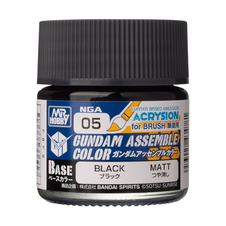 MR HOBBY - GSI Creos Gundam Assemble Color Black 10ml NGA05 - bottle