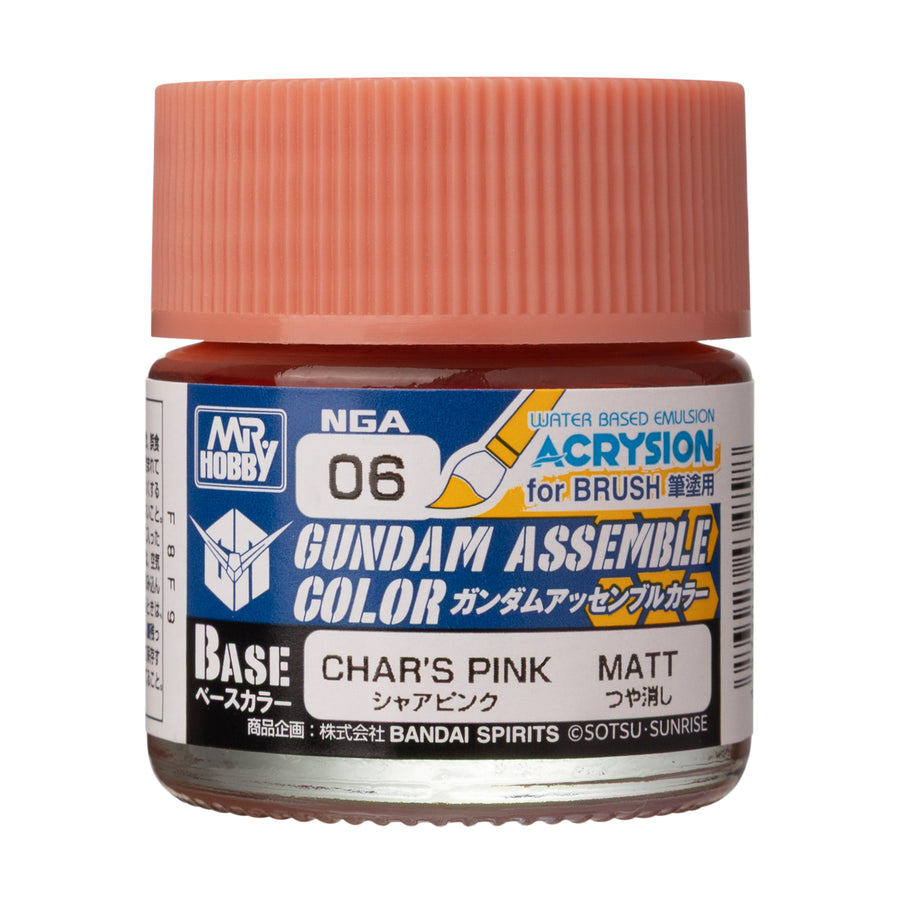 MR HOBBY - GSI Creos Gundam Assemble Color Char's Pink 10ml NGA06 - bottle