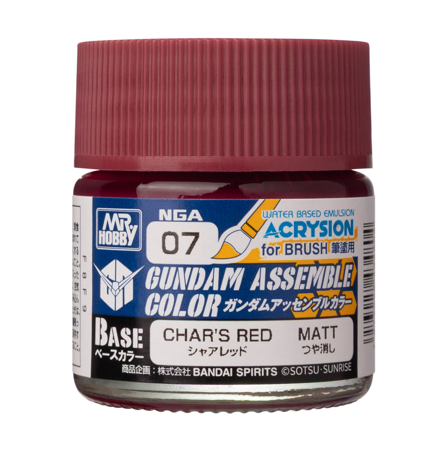 MR HOBBY - GSI Creos Gundam Assemble Color Char's Red 10ml NGA07 - bottle