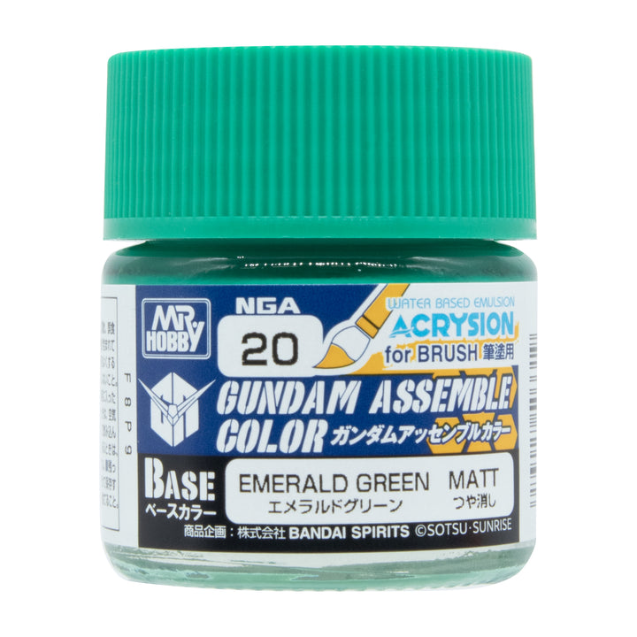 MR HOBBY - GSI Creos Gundam Assemble Color Emerald Green 10ml NGA20 - bottle