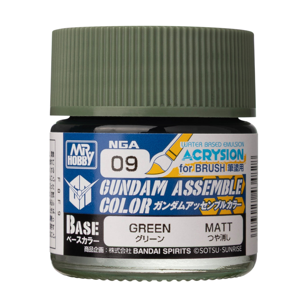 MR HOBBY - GSI Creos Gundam Assemble Color Green 10ml NGA09 - bottle