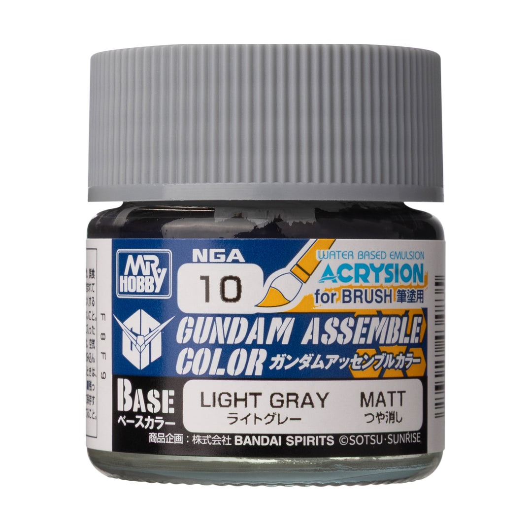 MR HOBBY - GSI Creos Gundam Assemble Color Light Gray 10ml NGA10 - bottle