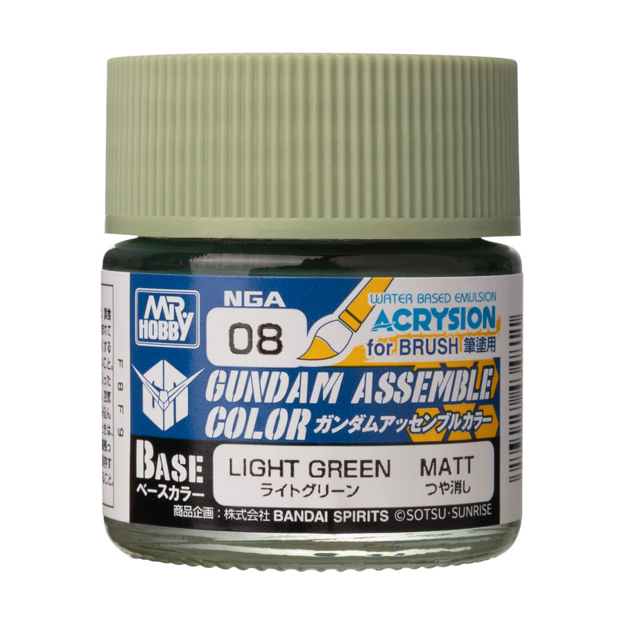 MR HOBBY - GSI Creos Gundam Assemble Color Light Green 10ml NGA08 - bottle