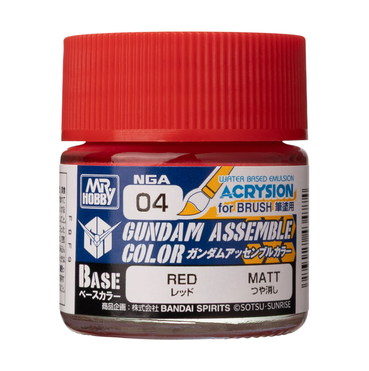 MR HOBBY - GSI Creos Gundam Assemble Color Red 10ml NGA04 - bottle