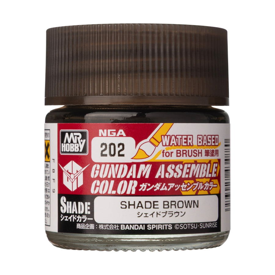 MR HOBBY - GSI Creos Gundam Assemble Color Shade Brown 10ml NGA202 - bottle
