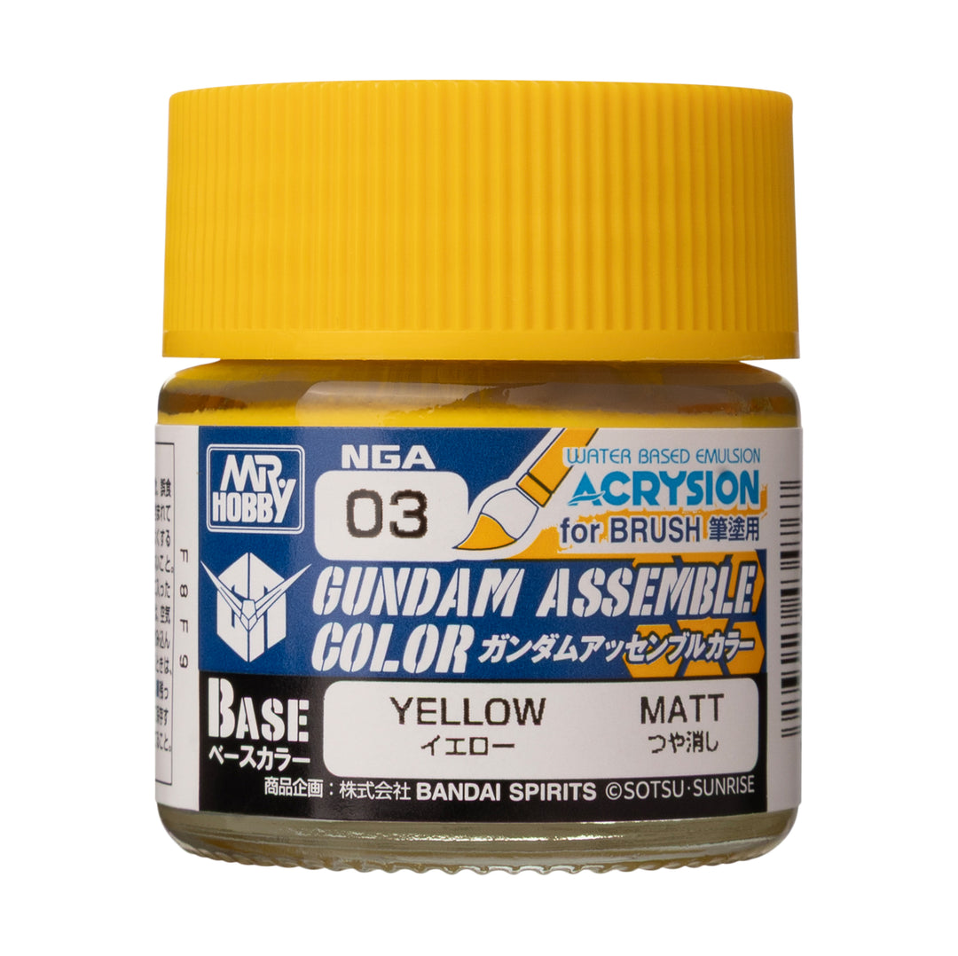 MR HOBBY - GSI Creos Gundam Assemble Color Yellow 10ml NGA03 - bottle