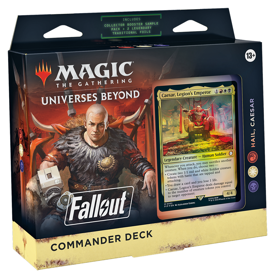 Magic The Gathering Fallout Hail, Caesar Commander Deck front packaging