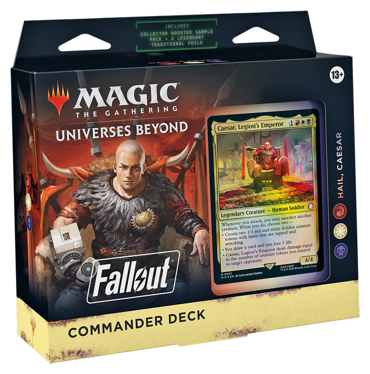 Magic The Gathering Fallout Hail, Caesar Commander Deck front packaging