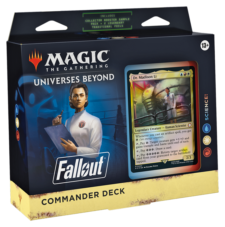 Magic The Gathering Fallout Science! Commander Deck front packaging