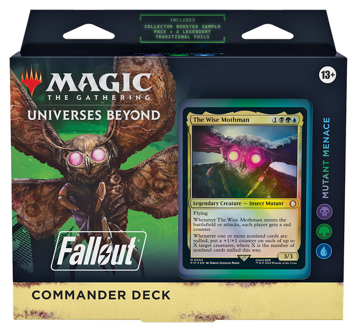 Magic The Gathering Fallout Mutant Menace Commander Deck straight front packaging