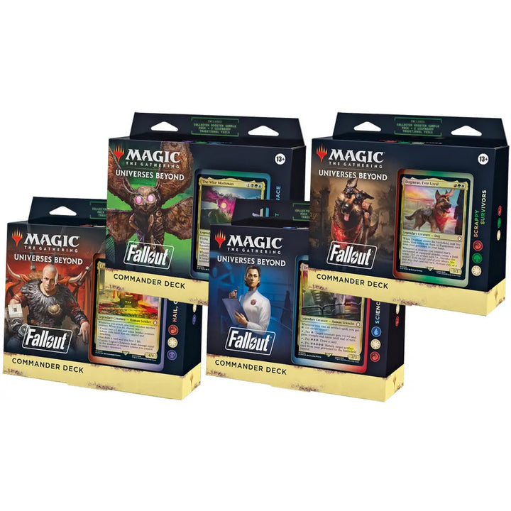 Magic The Gathering Fallout Commander Decks complete set of four