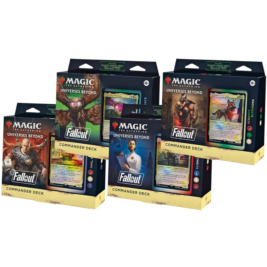 Magic The Gathering Fallout Commander Decks complete set of four
