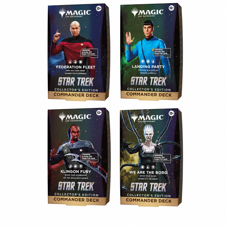 mtg star trek collector commander set square