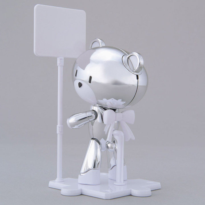 Gundam - 1/144 HG The Gundam Base Limited: Petit'gguy Silver Sparkle & Placard - Rear-side view