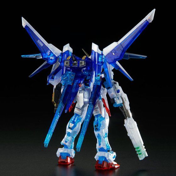 P-Bandai 1/144 RG Build Strike Gundam Full Package (RG System Image Color) - Rear view with Build Booster