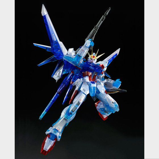 P-Bandai 1/144 RG Build Strike Gundam Full Package (RG System Image Color) - Alternate aerial pose