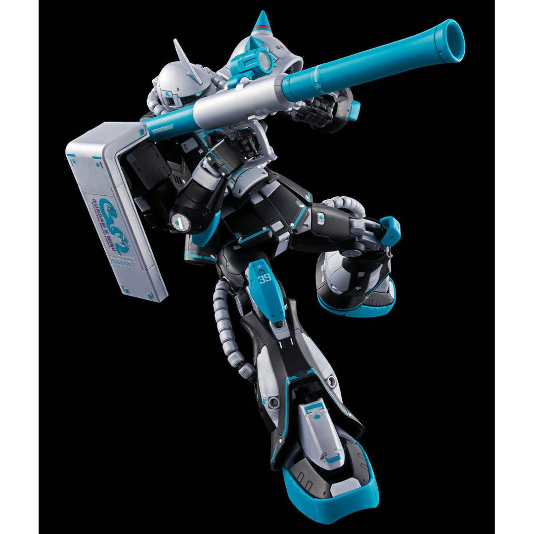 P-Bandai 1/144 RG MS-06S Zaku II (Hatsune Miku Ver.) - Zaku Bazooka action pose