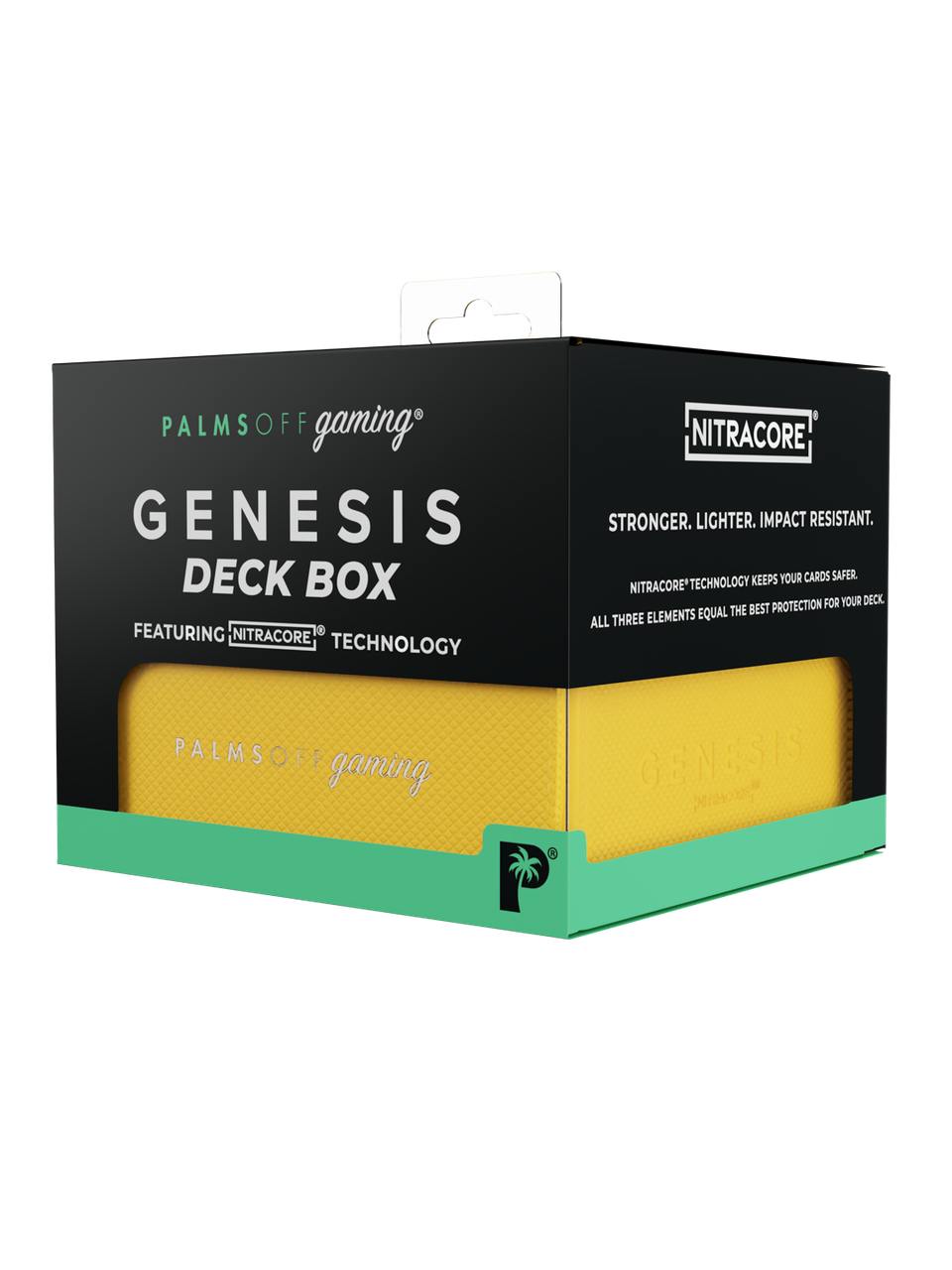 Palms Off Genesis Deck Box (Yellow) - retail packaging