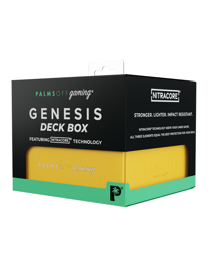 Palms Off Genesis Deck Box (Yellow) - retail packaging