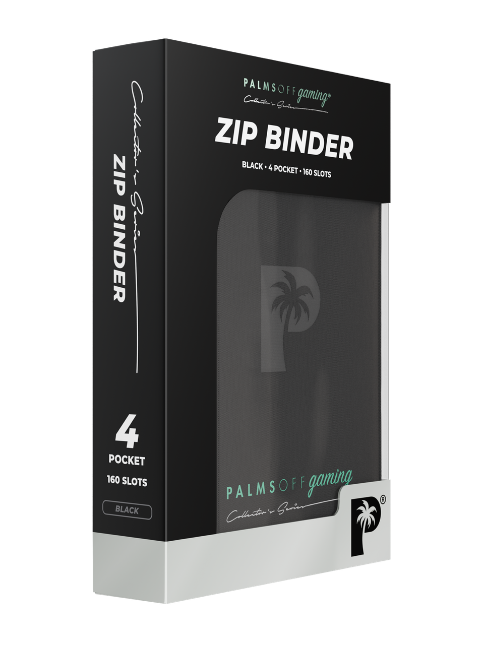 Palms Off Collector’s Series 4 Pocket Zip Binder (Black) - retail packaging