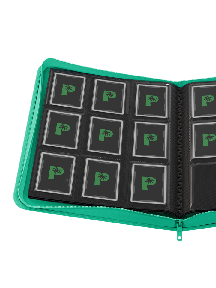 Palms Off Collector’s Series 9 Pocket Zip Binder (Turquoise) - product detail