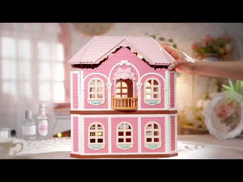 Rolife Fairy Rose Cottage Haley Island DIY Dollhouse Kit HH001