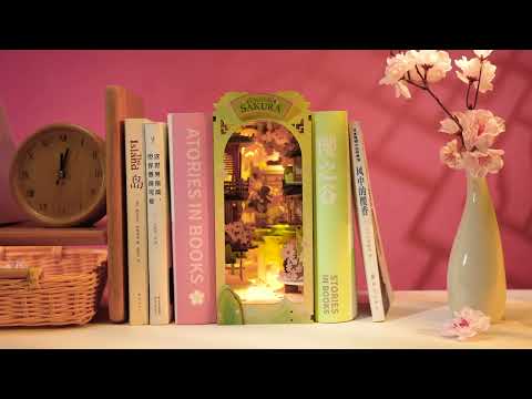 Rolife Falling Sakura DIY Book Nook Shelf Insert TGB05
