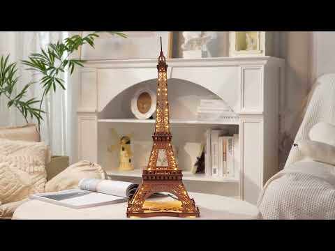 Rolife Night of the Eiffel Tower 3D Wooden Puzzle TGL01