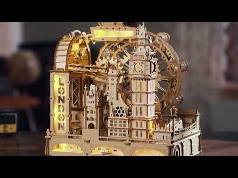 ROKR Marble Travel • London Marble Run Wooden 3D Puzzle EGB01