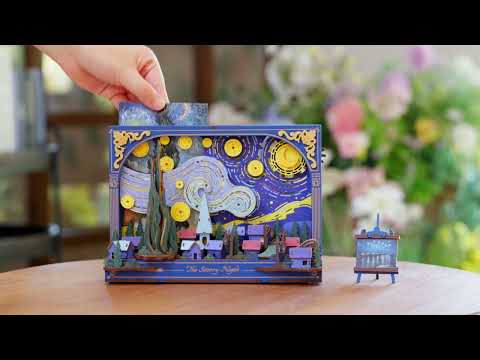 Rowood The Starry Night Wall Art 3D Wooden Puzzle TH003