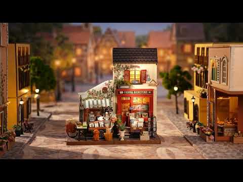 Rolife Vienna Bookstore DIY Miniature House DG183