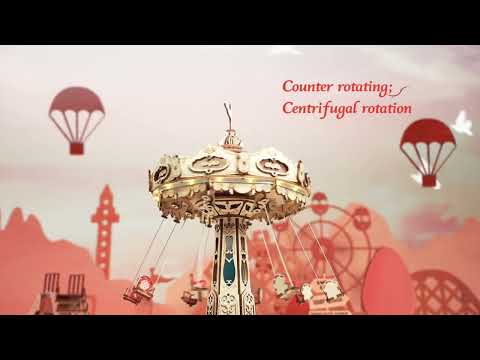 ROKR Swing Ride DIY Music Box 3D Wooden Puzzle EA02