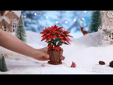 Rowood Poinsettia DIY Flower Bouquet 3D Wooden Puzzle TF001