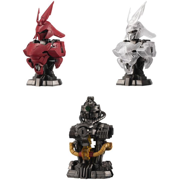 Bandai Gashapon - Mobile Suit Gundam MS Mechanical Bust 07 MSN-04 Sazabi (Set of 3)