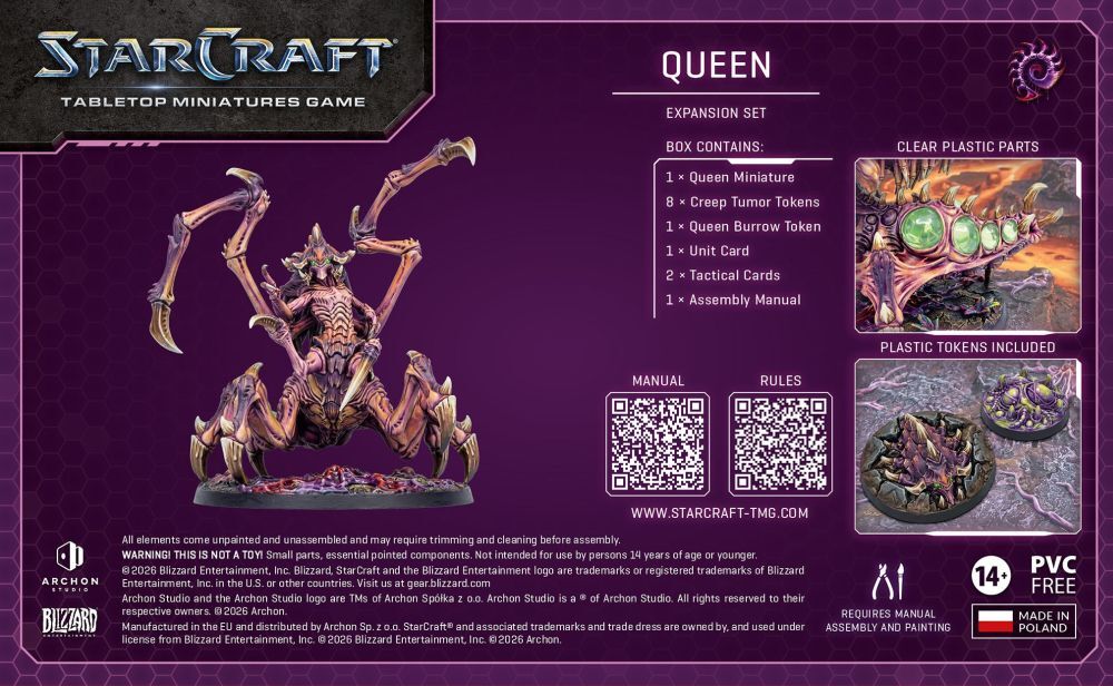 Starcraft Miniatures Games: Zerg - Queen - Expansion Set [PRE-ORDER]