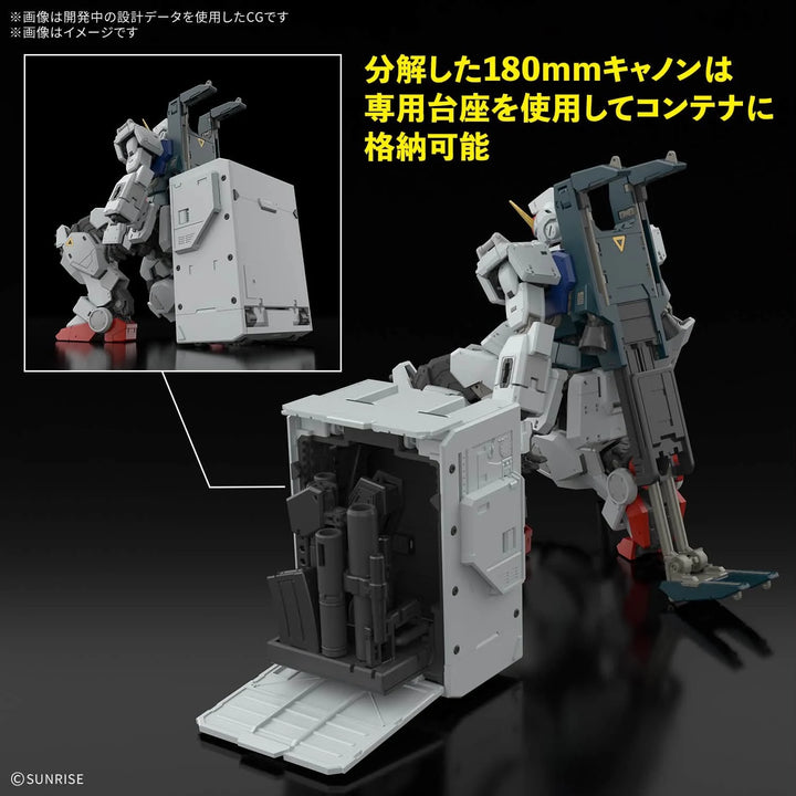RG 1/144 Gundam Ground Type weapon container gimmick