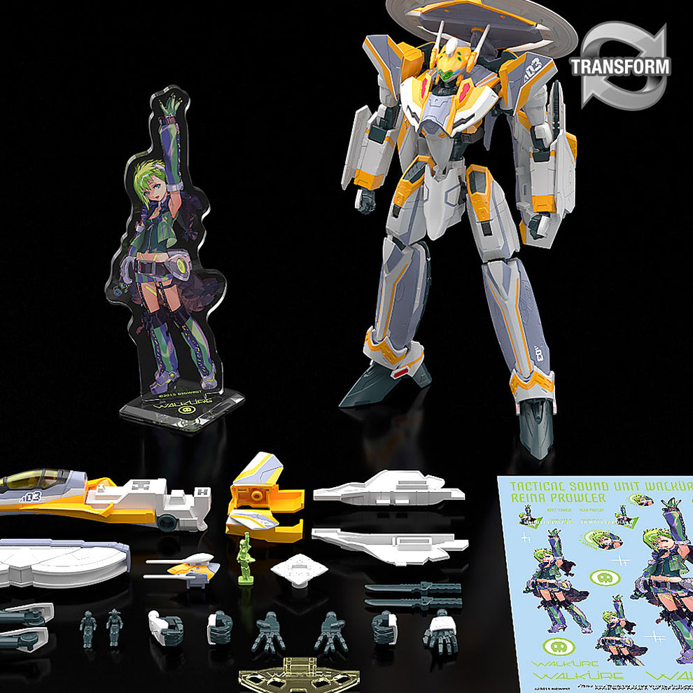 Macross - 1/100 HG VF-31E Siegfried (Chuck Mustang Use) Deluxe Set
