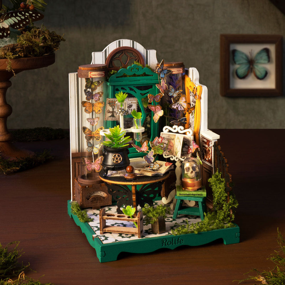 Potions Workshop in a room setting