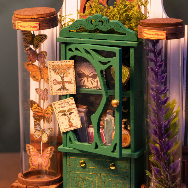 Potions Workshop botanical cabinet details