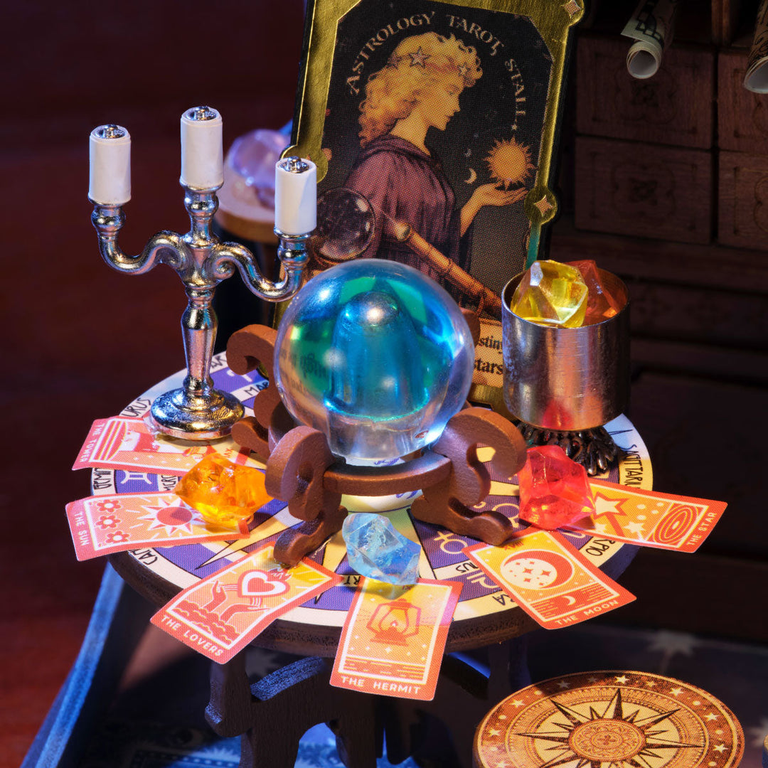 Astral Dome crystal ball and table details