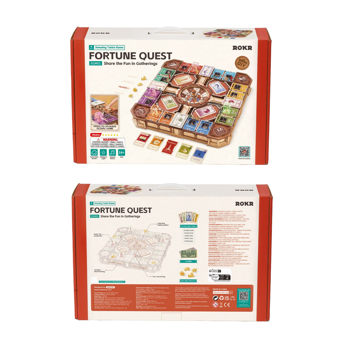 ROKR Fortune Quest EGM01 retail packaging front and back