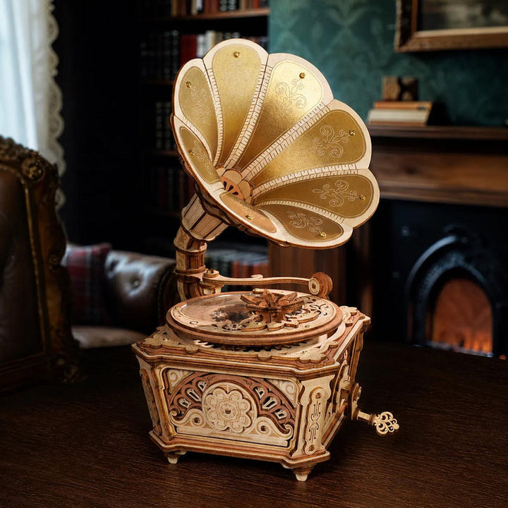 ROKR Diva Gramophone Music Box Wooden 3D Puzzle AMK82 [PRE-ORDER]