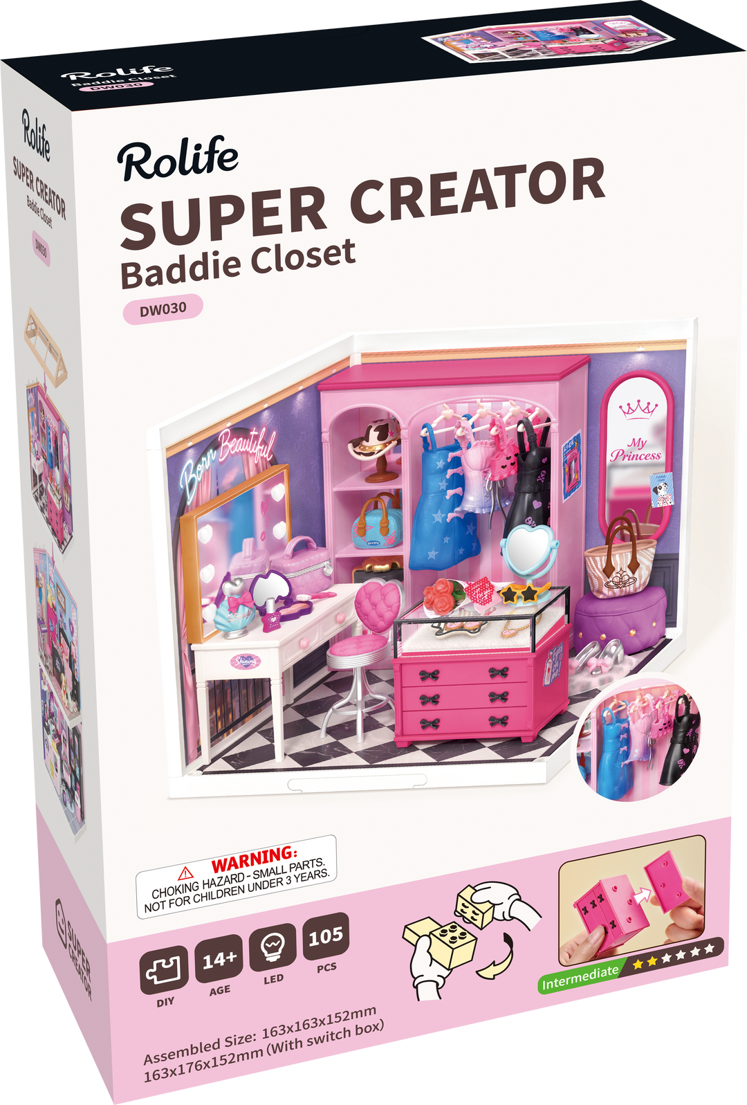 Rolife Baddie Closet DW030 — official product image 4
