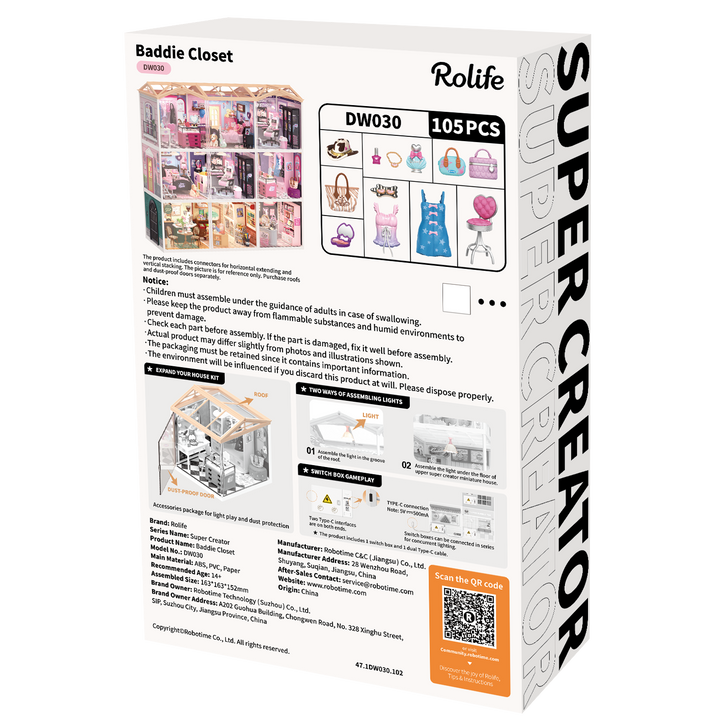 Rolife Baddie Closet DW030 — official product image 5