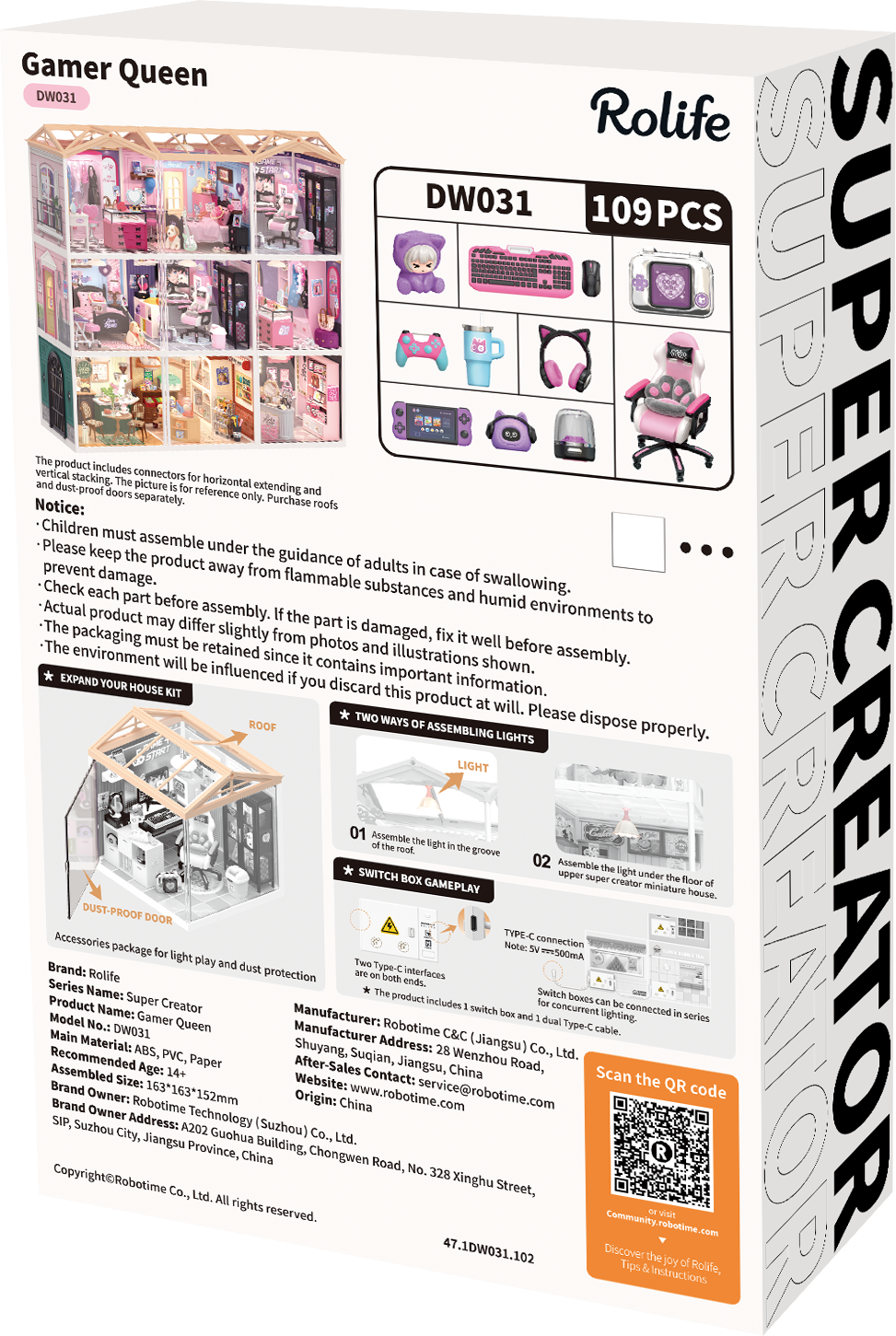 Rolife Gamer Queen DW031 official product image 4