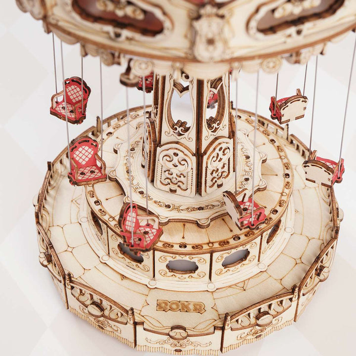 ROKR, Swing Ride, EA02, 3D wooden music box puzzle, styled scene