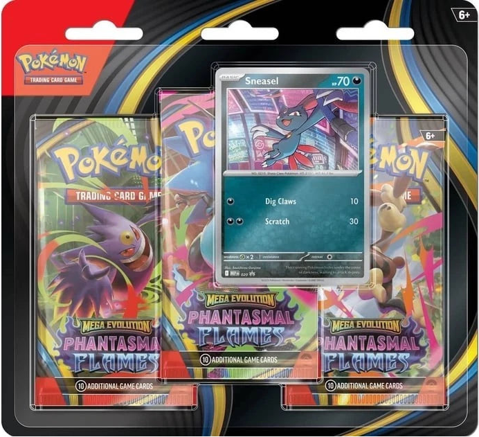 Pokemon TCG - Phantasmal Flames Three Booster Blister [PRE-ORDER]