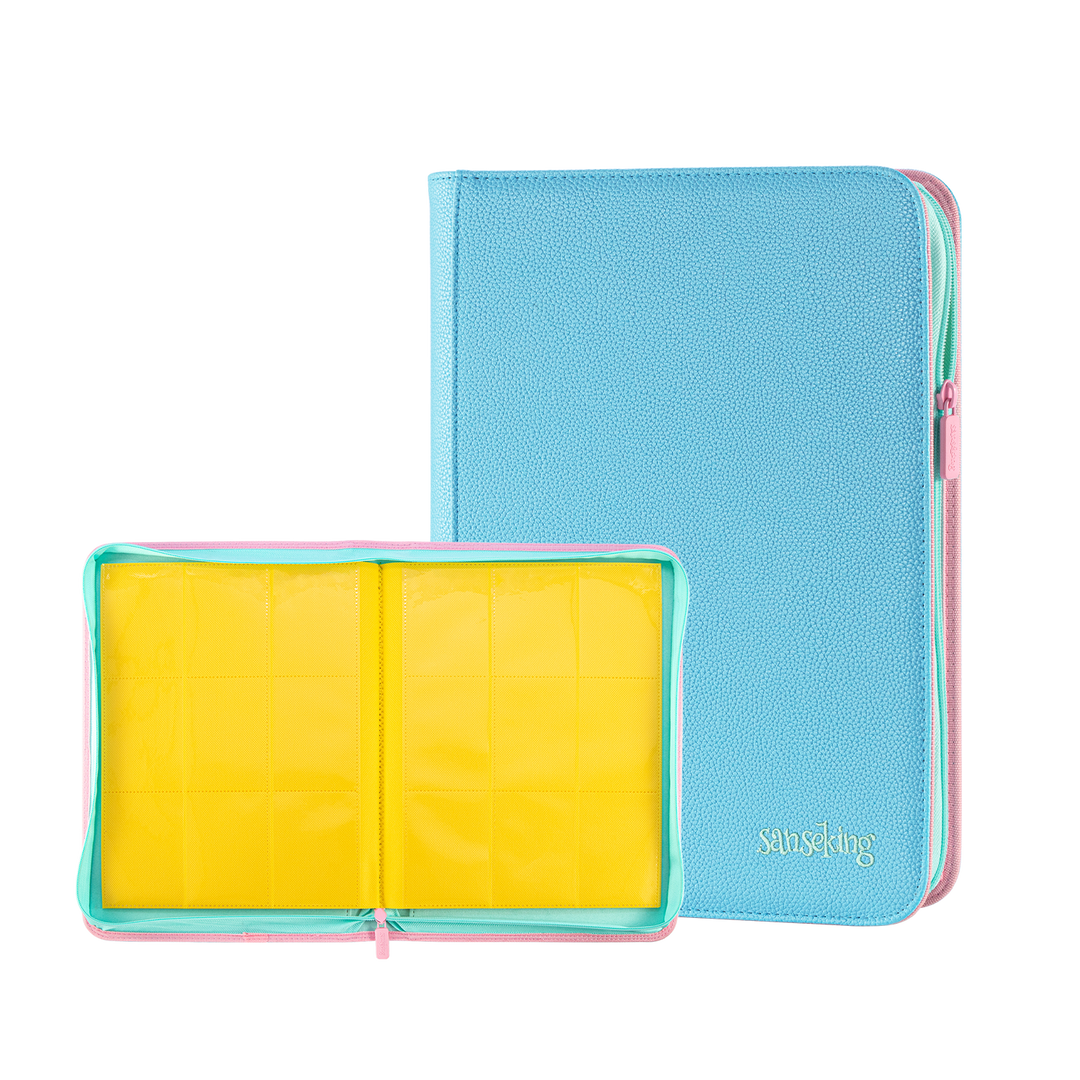 Sanseking - AUREX CR-01 9 Pocket PU Binder Blue - View 3