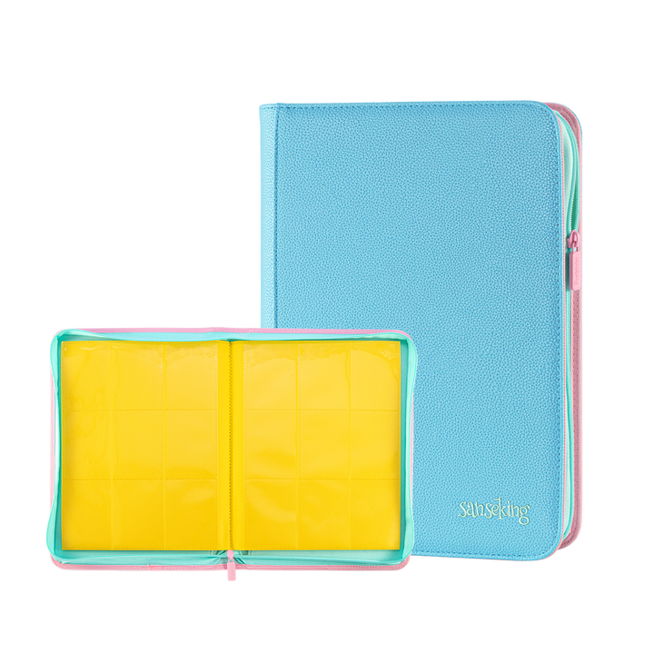 Sanseking - AUREX CR-01 9 Pocket PU Binder Blue - View 3