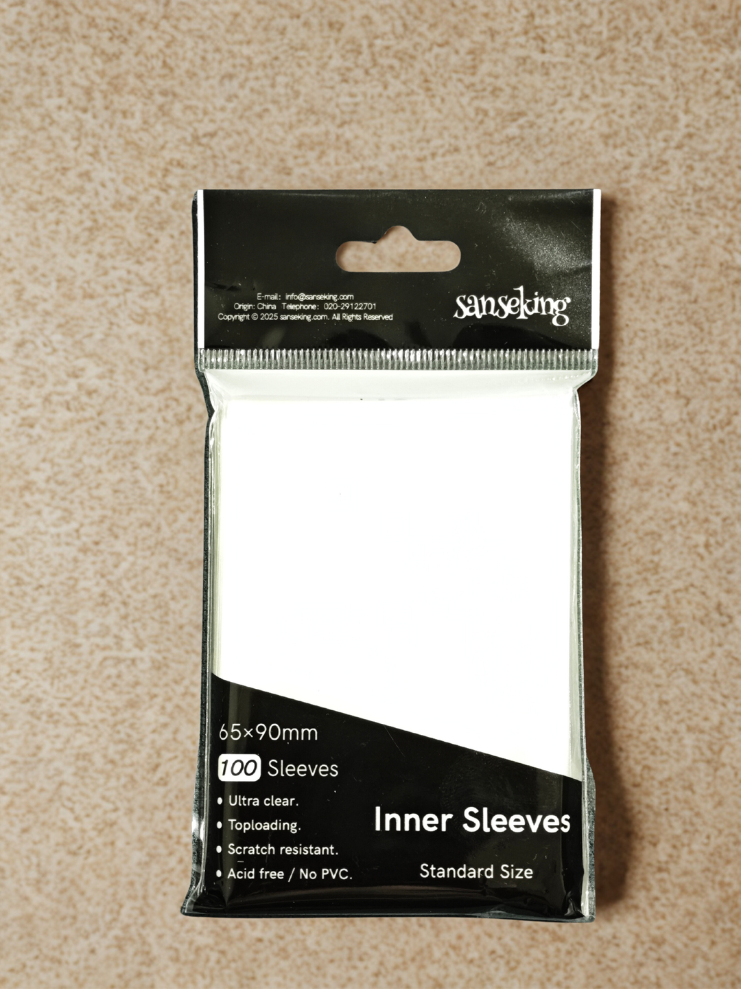 Sanseking - Ultra Clear Inner Sleeves 65mm X 90mm (100 Pack) - View 2